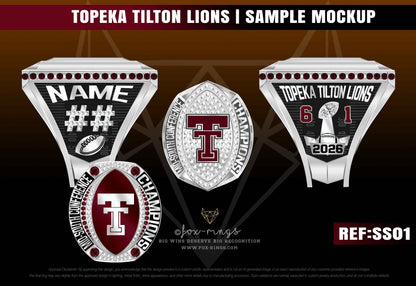 Topeka Tilton Lions - Ring Order (25 Rings)