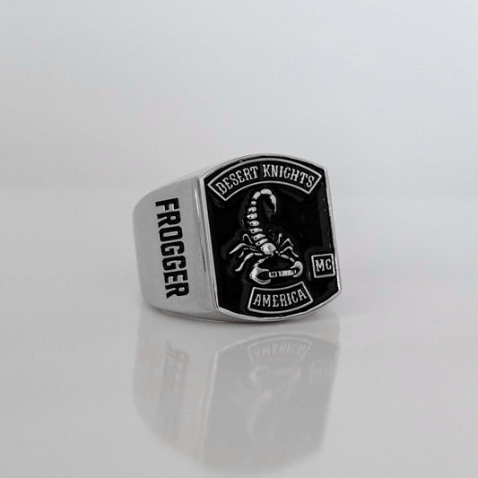 Desert Knights MC - Motorcycle Club Ring - Fox - Rings