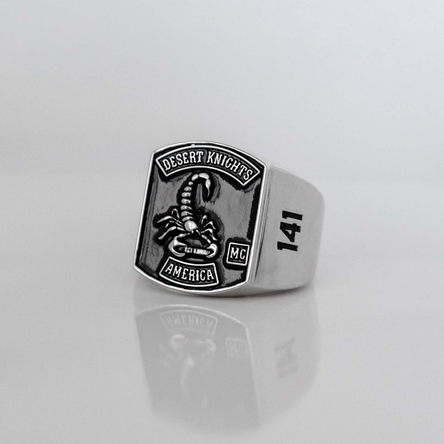 Desert Knights MC - Motorcycle Club Ring - Fox - Rings
