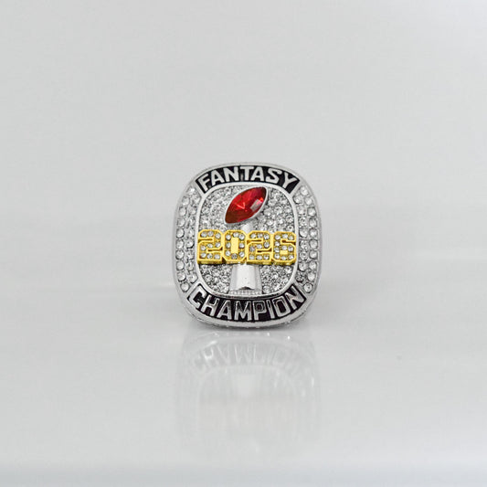 2026 Fantasy League Champion (Elite Design) Championship Ring CUSTOM NAME (2 Custom Sides) - FoxRings Exclusive FFL Football