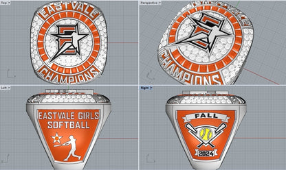 Eastvale Girls Softball Fall 2026 - Ring Order (160 Rings)