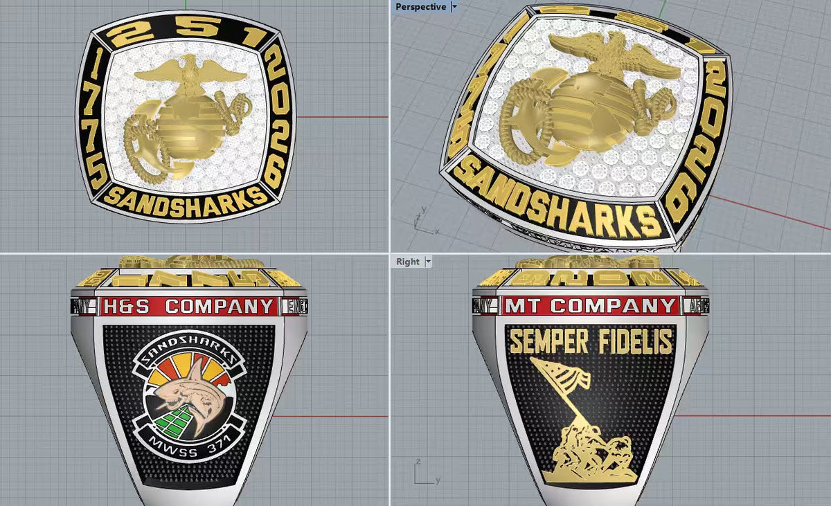 Sandsharks MWSS 371 Rings - 2026 Ring Order