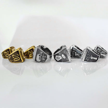 Fantasy Football League (2011/2012/2013/2014/2015/2016/2017/2018) - Championship Rings [8 Ring Set]