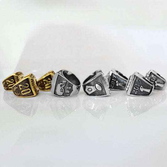 Fantasy Football League (2011/2012/2013/2014/2015/2016/2017/2018) - Championship Rings [8 Ring Set]