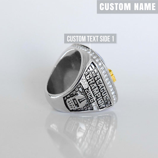 2026 Fantasy League Champion (Elite Design) Championship Ring CUSTOM NAME (2 Custom Sides) - FoxRings Exclusive FFL Football