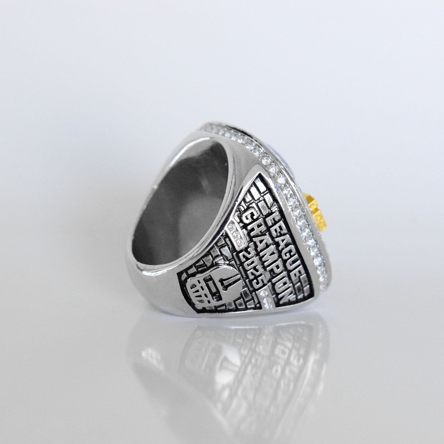 Fantasy 2025 League Champion (Elite Design) - FoxRings Exclusive - FFL Football Championship Ring