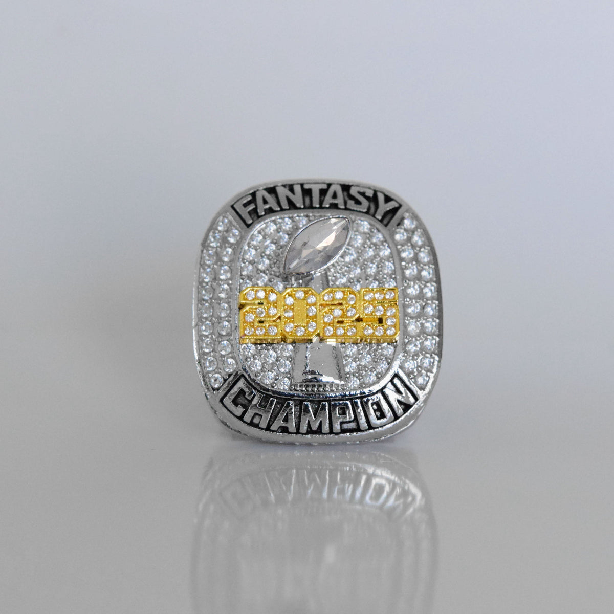 Fantasy 2025 League Champion (Elite Design) - FoxRings Exclusive - FFL Football Championship Ring