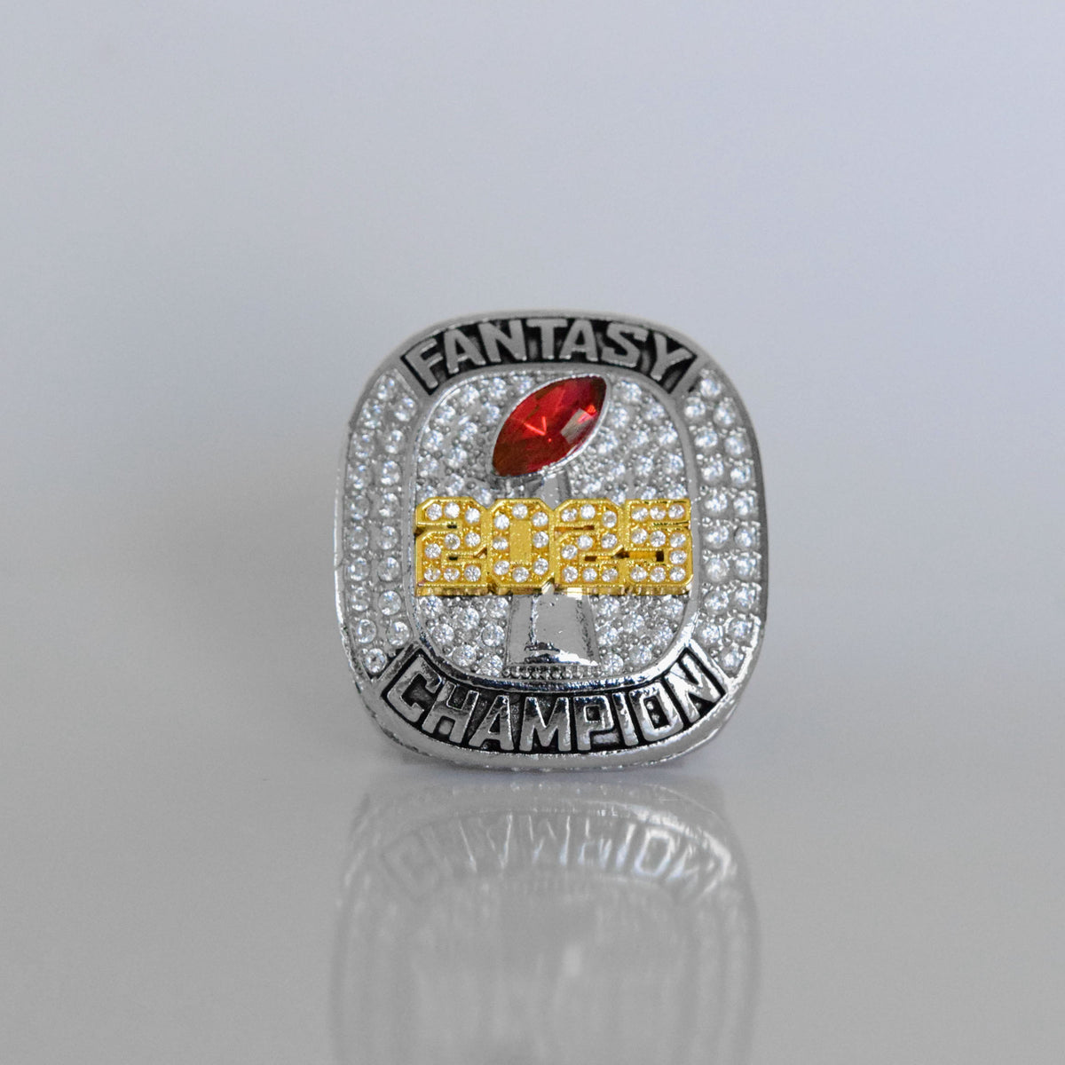 Fantasy 2025 League Champion (Elite Design) - FoxRings Exclusive - FFL Football Championship Ring