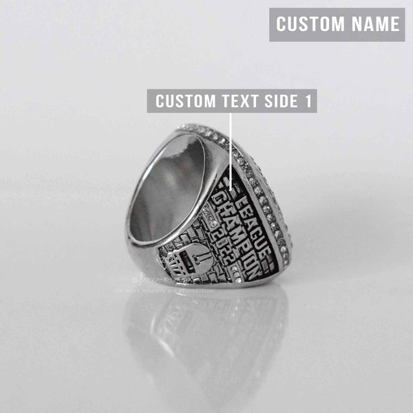 Fantasy 2022 League Champion (Elite Design) CUSTOM NAME - FoxRings Exclusive - FFL Football Championship Ring - Fox - Rings