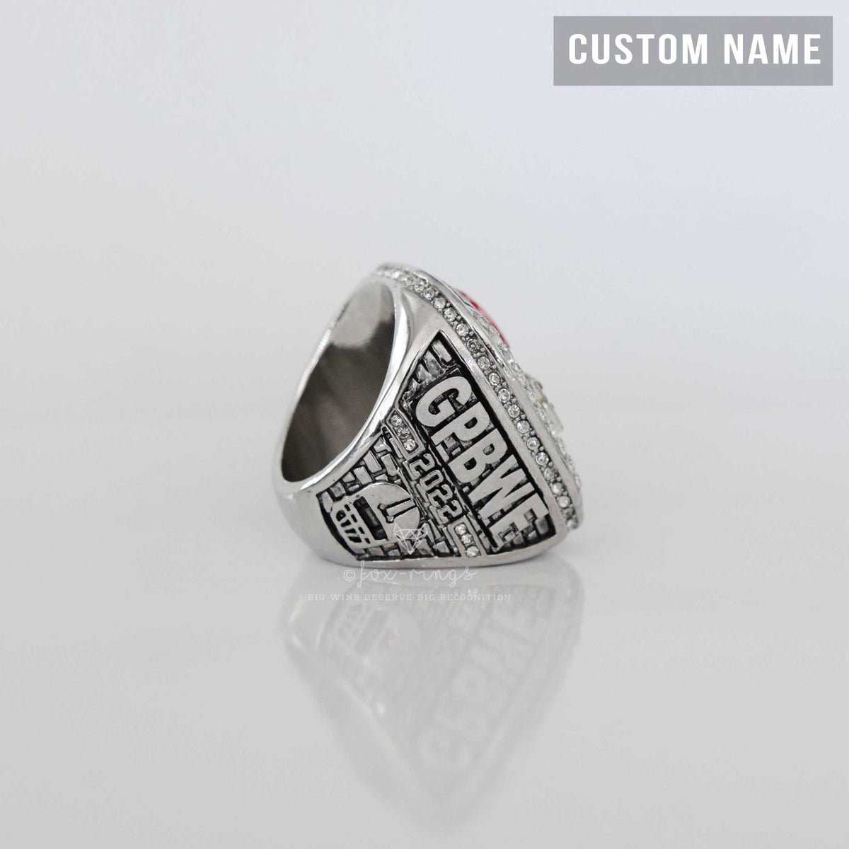 Fantasy 2022 League Champion (Elite Design) CUSTOM NAME - FoxRings Exclusive - FFL Football Championship Ring - Fox - Rings