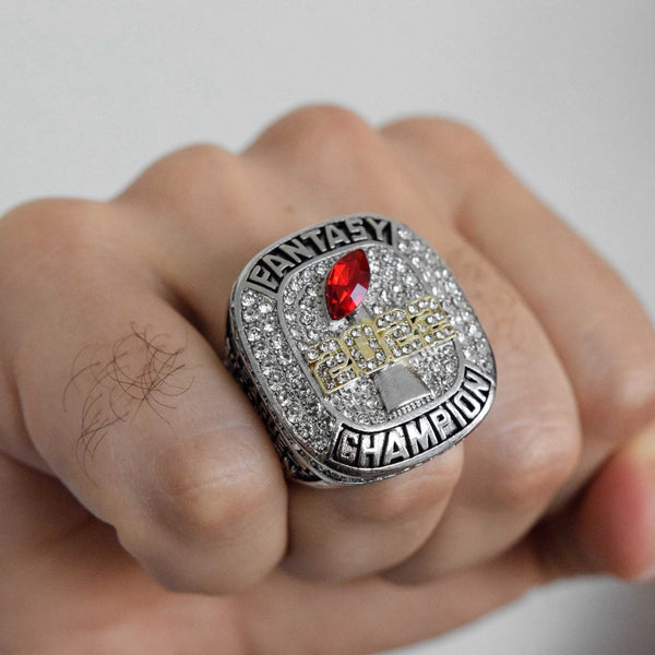 Fantasy 2022 League Champion (Elite Design) CUSTOM NAME - FoxRings Exclusive - FFL Football Championship Ring - Fox - Rings
