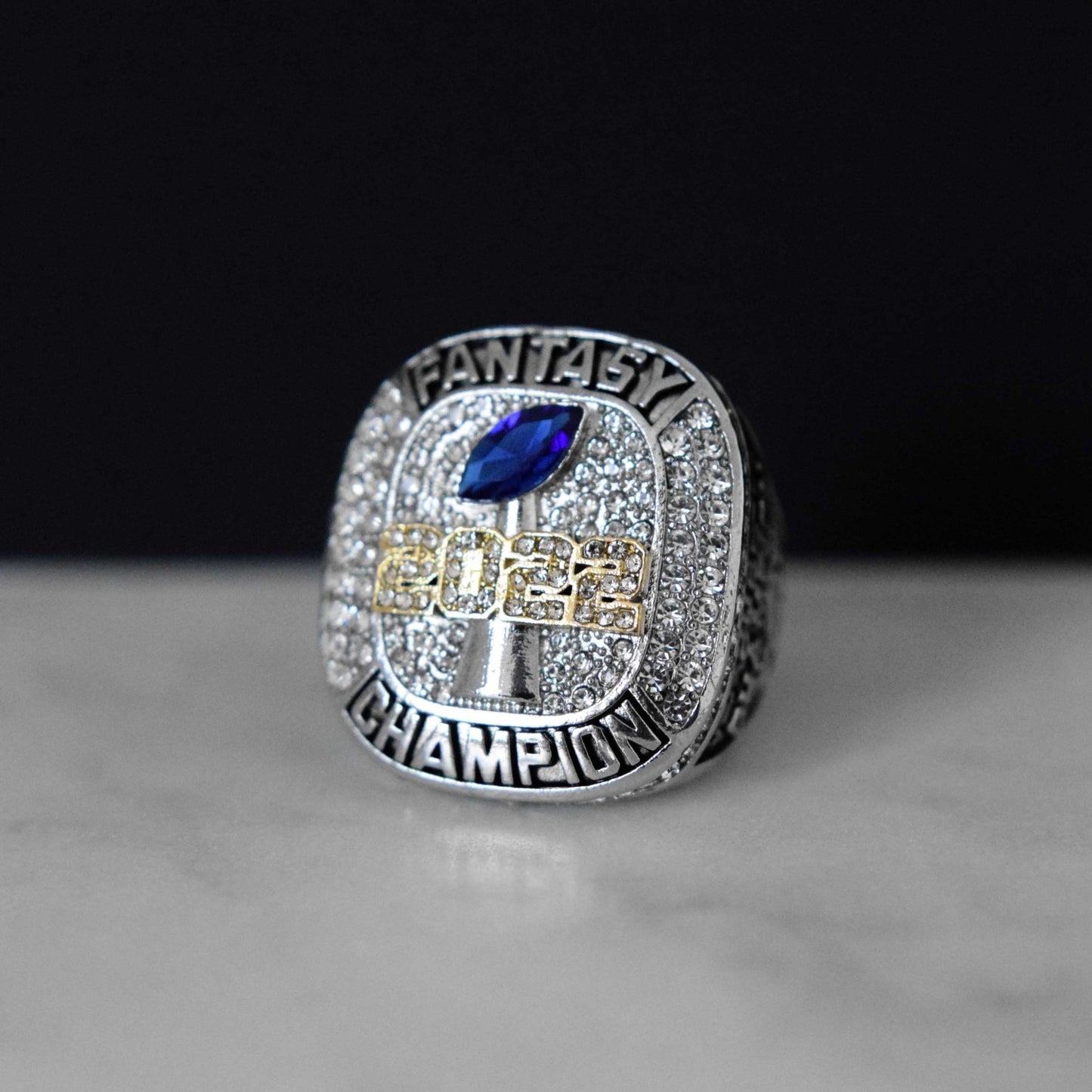Fantasy 2022 League Champion (Elite Design) - FoxRings Exclusive - FFL Football Championship Ring - Fox - Rings