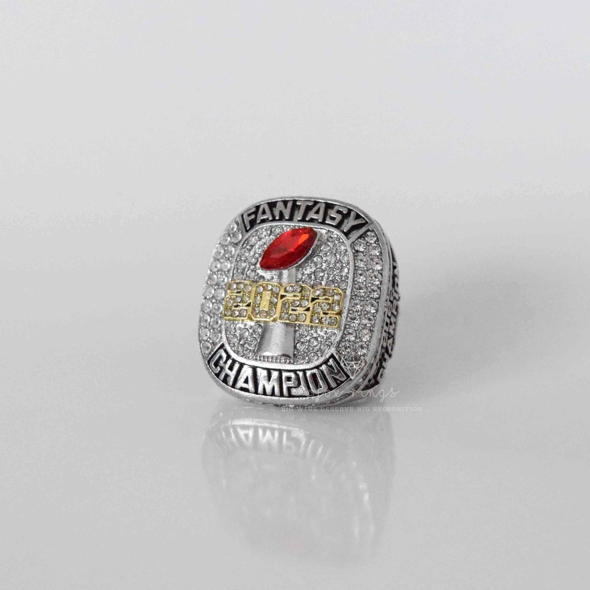 Fantasy 2022 League Champion (Elite Design) - FoxRings Exclusive - FFL Football Championship Ring - Fox - Rings