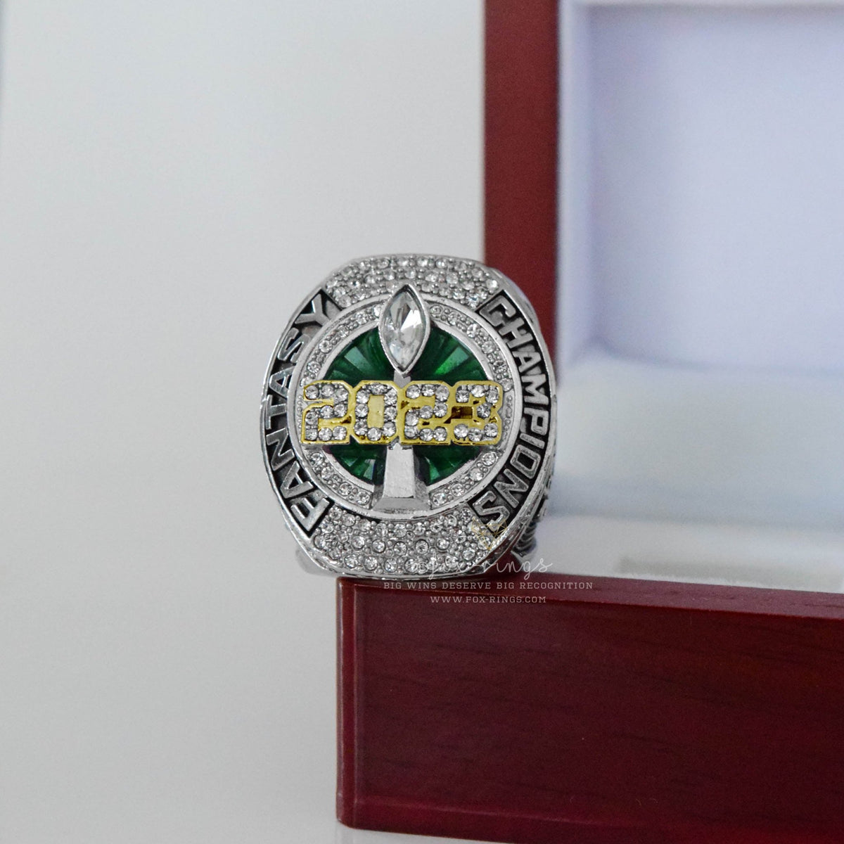 Fantasy 2023 League Champion (Dynasty Champ) CUSTOM NAME - FoxRings Exclusive - FFL Football Championship Ring - Fox - Rings
