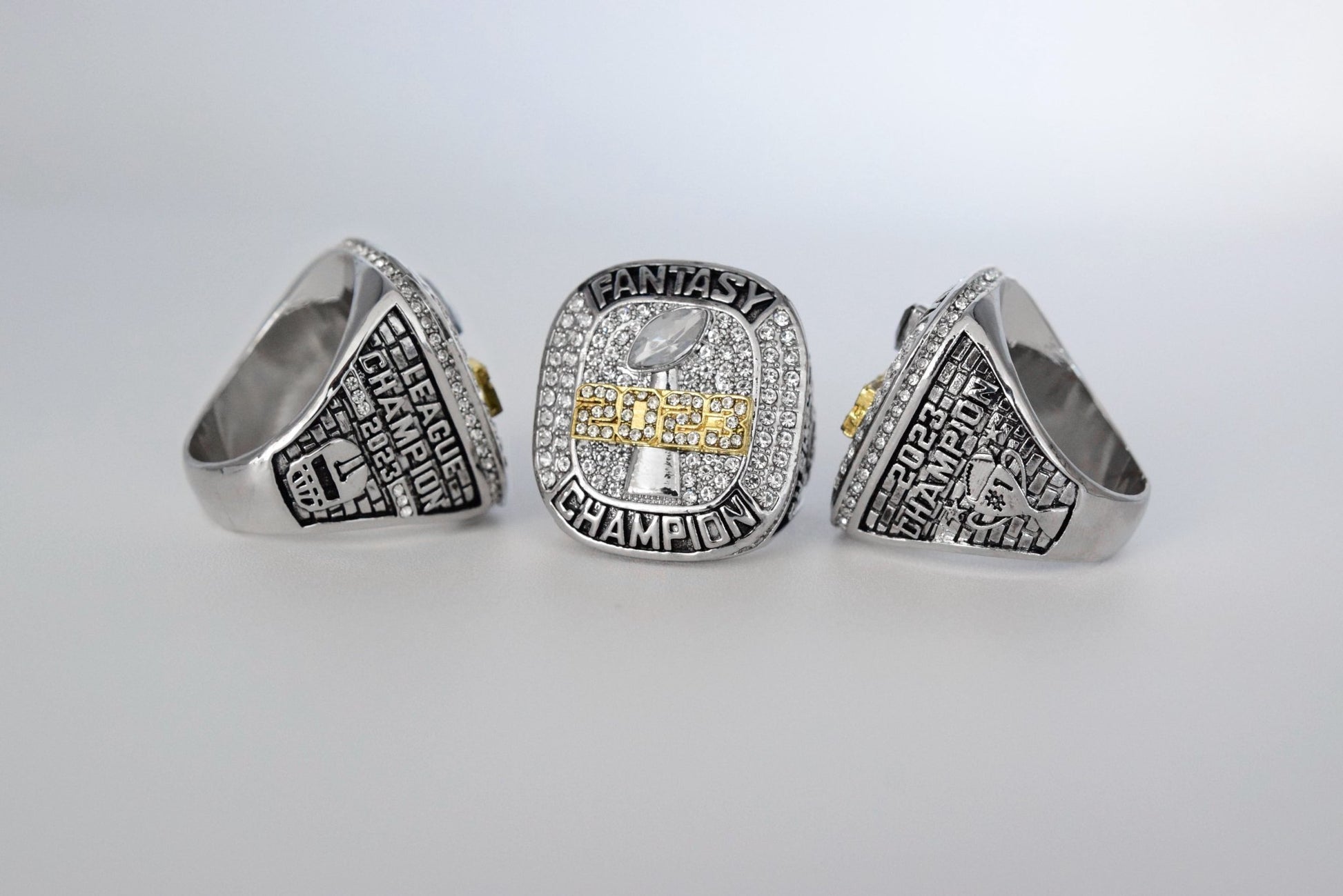 Fantasy 2023 League Champion (Elite Design) - FoxRings Exclusive - FFL Football Championship Ring - Fox - Rings