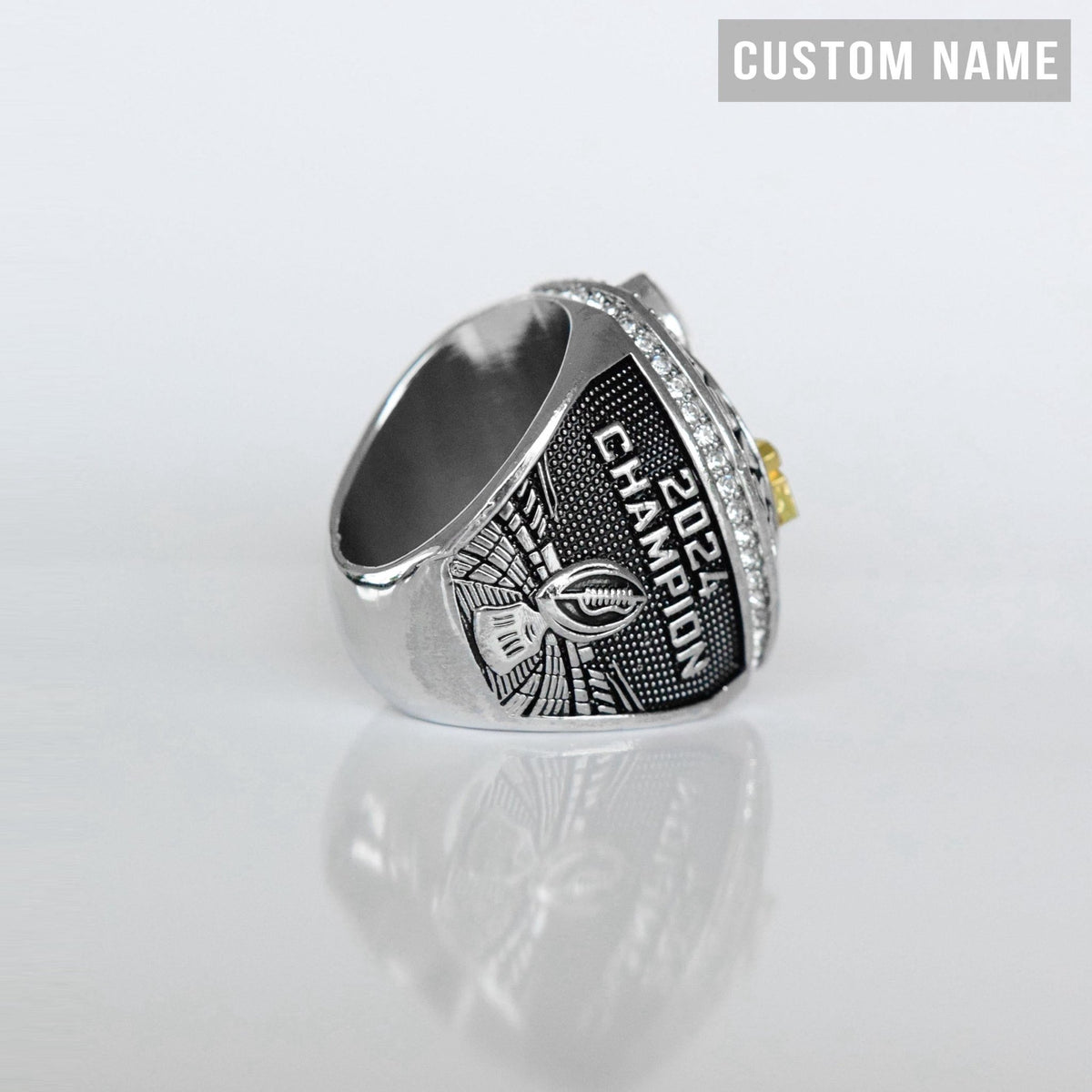 Fantasy 2024 League Champion (Dynasty Champ) CUSTOM NAME - FoxRings Exclusive - FFL Football Championship Ring - Fox - Rings