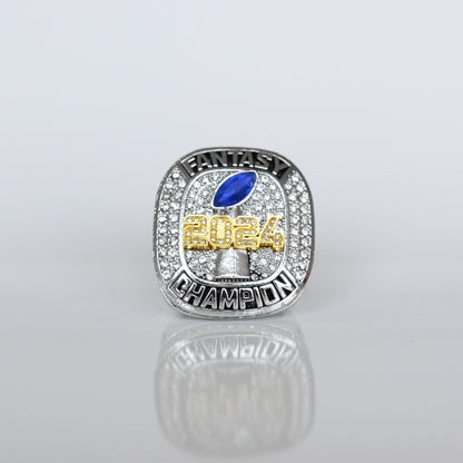 Fantasy 2024 League Champion (Elite Design) - FoxRings Exclusive - FFL Football Championship Ring - Fox - Rings