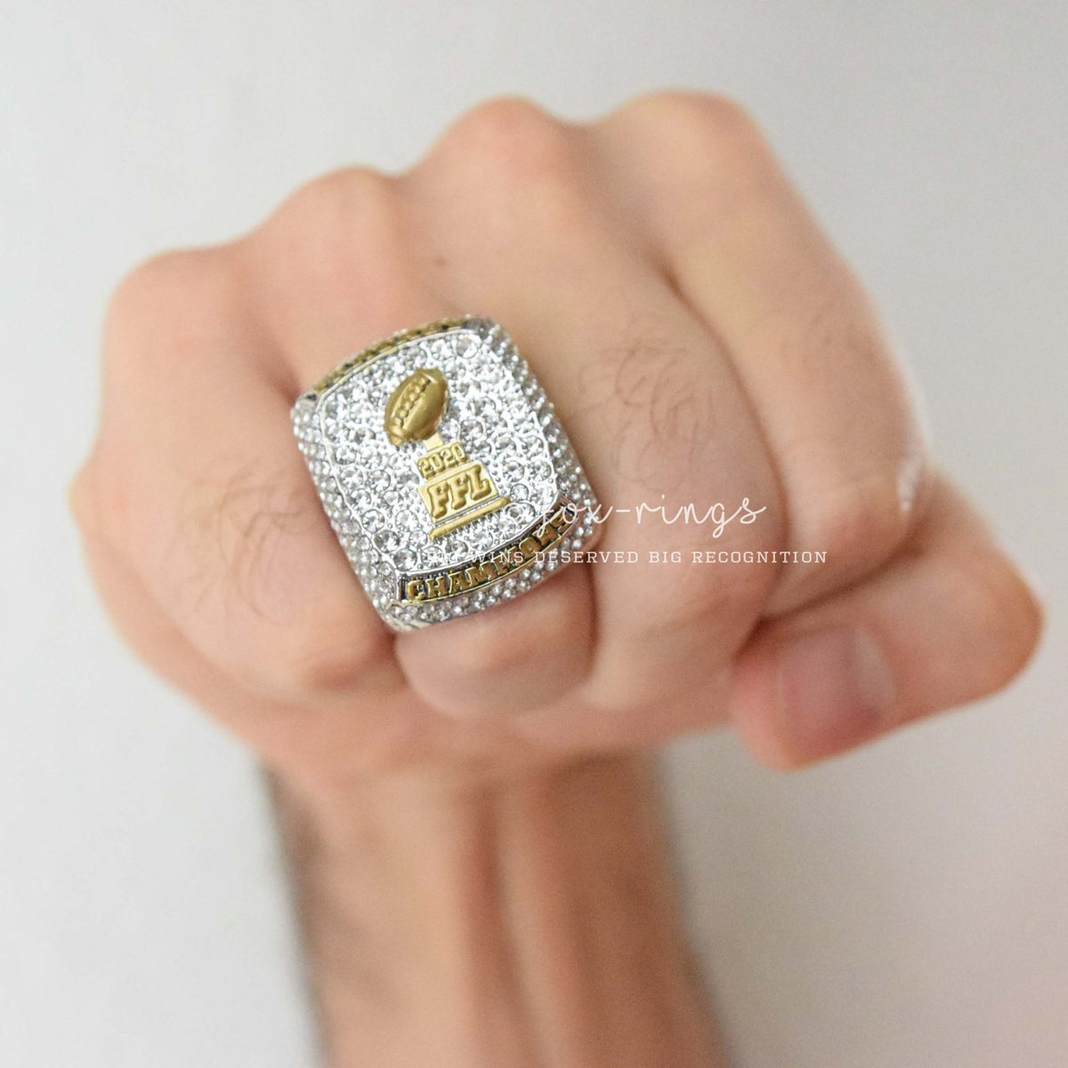 Fantasy Football League (2020) - CUSTOM NAME Championship Ring - Fox - Rings