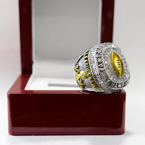 Fantasy Football League (2020) - CUSTOM NAME Championship Ring (Golden Football) - Fox - Rings