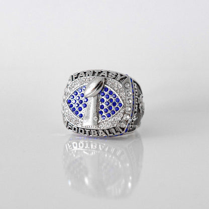 Fantasy Football League (2021) - Championship Ring (Blue Stone) - Fox - Rings