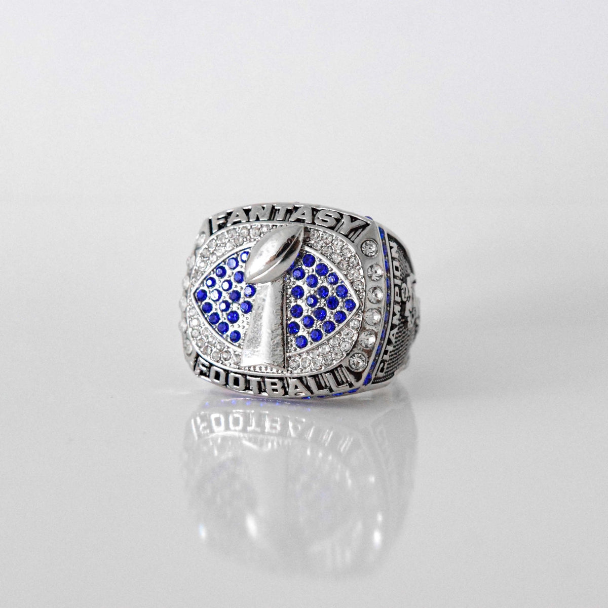 Fantasy Football League (2021) - Championship Ring (Blue Stone) - Fox - Rings