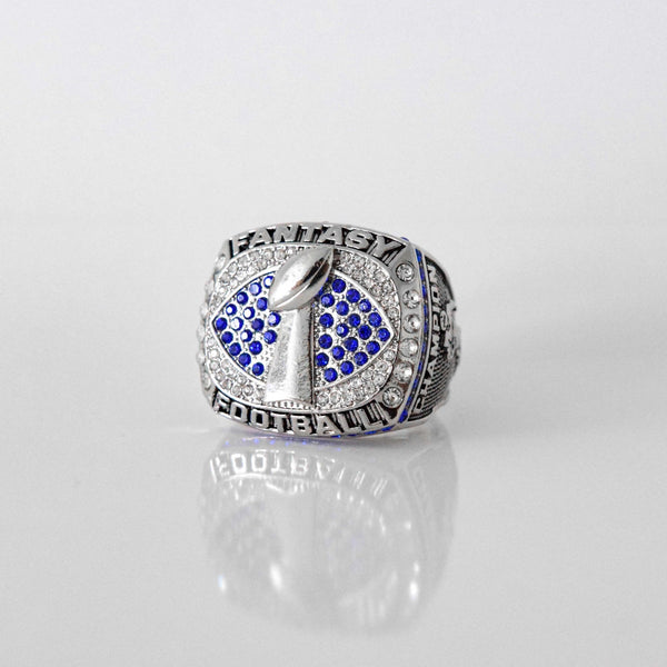 Fantasy Football League (2021) - Championship Ring (Blue Stone) - Fox - Rings