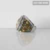 Fantasy Football League (2022) - CUSTOM NAME (Golden Football) Championship Ring (2 Custom Sides) - Fox - Rings