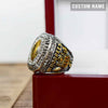 Fantasy Football League (2022) - CUSTOM NAME (Golden Football) Championship Ring (2 Custom Sides) - Fox - Rings