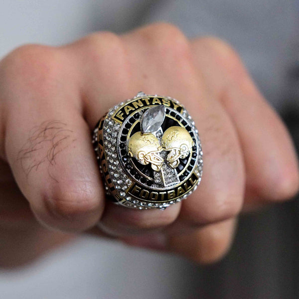 Fantasy Football League (2023) - CUSTOM NAME Championship Ring (Official Helmet Design) - Fox - Rings