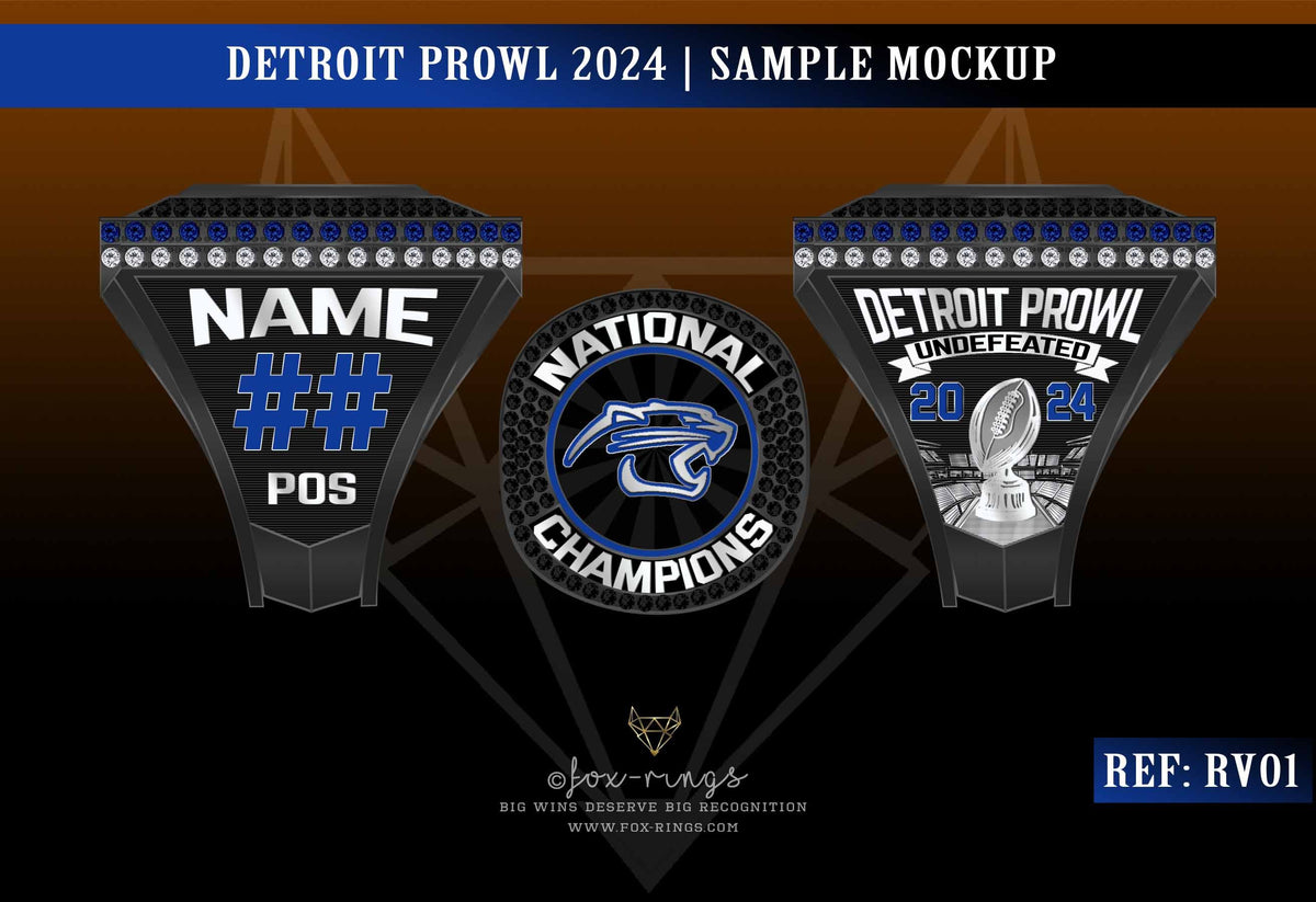 Detroit Prowl Football - 2025 Championship Ring