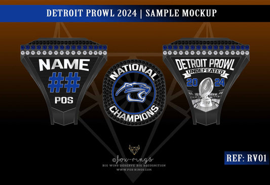 Detroit Prowl Football - 2025 Championship Ring