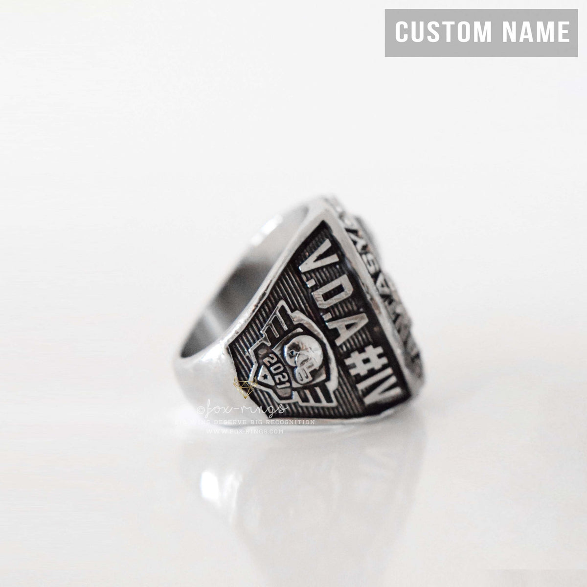 FFL FANTASY Football Champion 2021 - CUSTOM NAME Championship Ring (FoxRings Exclusive) - Fox - Rings