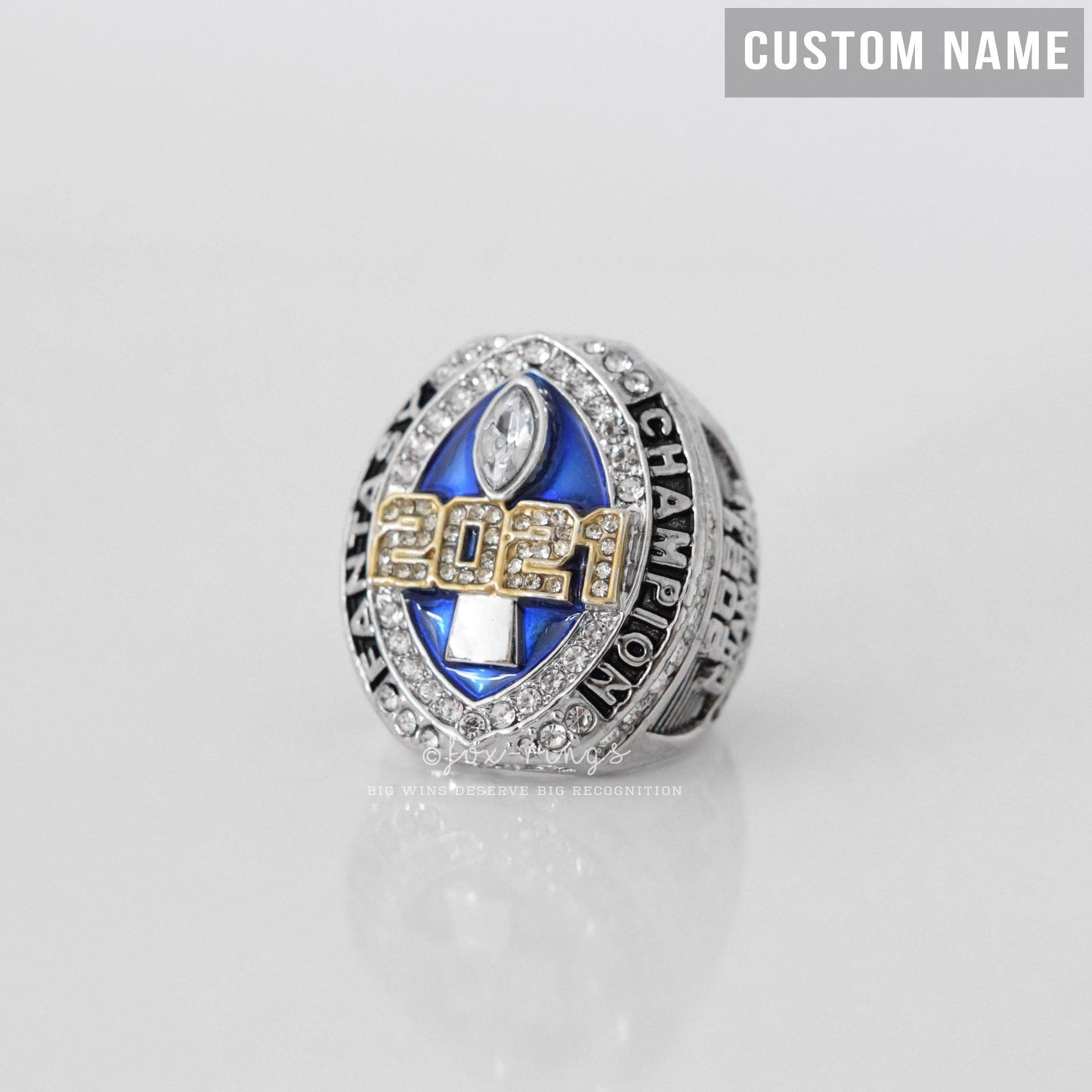 FFL FANTASY Football Champion 2021 - CUSTOM NAME Championship Ring (FoxRings Exclusive) - Fox - Rings