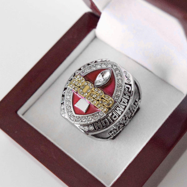 FFL FANTASY Football Champion 2022 (FoxRings Exclusive) CUSTOM NAME (Colored Top) Championship Ring (2 Custom Sides) - Fox - Rings