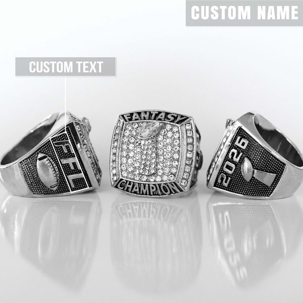 PREMIUM FFL - Fantasy Football League (2026) - CUSTOM NAME Championship Ring