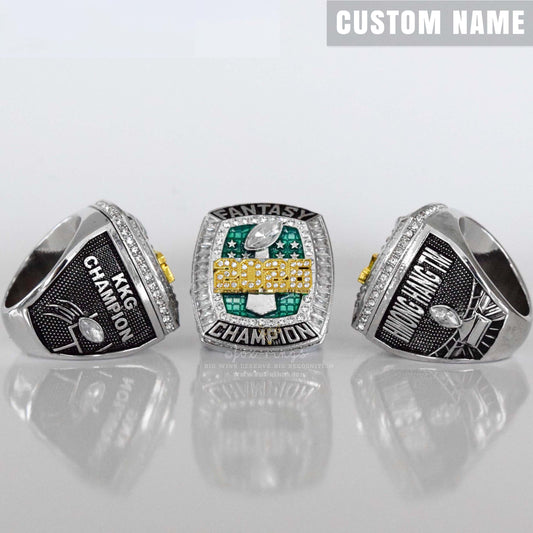 Flagship 2026 Fantasy League Champion CUSTOM NAME (2 Custom Sides) - FoxRings Exclusive - FFL Football Championship Ring