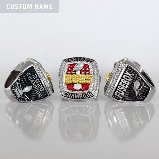 Flagship 2025 Fantasy League Champion CUSTOM NAME - FoxRings Exclusive - FFL Football Championship Ring