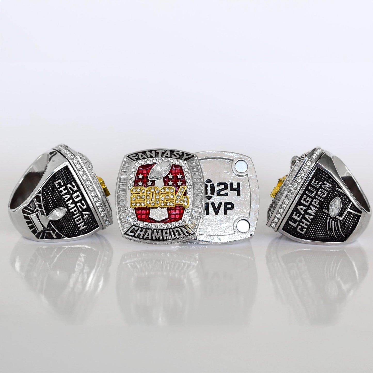 Flagship 2024 Fantasy League Champion CUSTOM NAME - FoxRings Exclusive - FFL Football Championship Ring - Fox - Rings