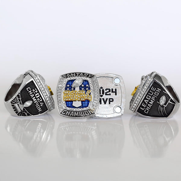 Flagship 2024 Fantasy League Champion - FoxRings Exclusive - FFL Football Championship Ring - Fox - Rings