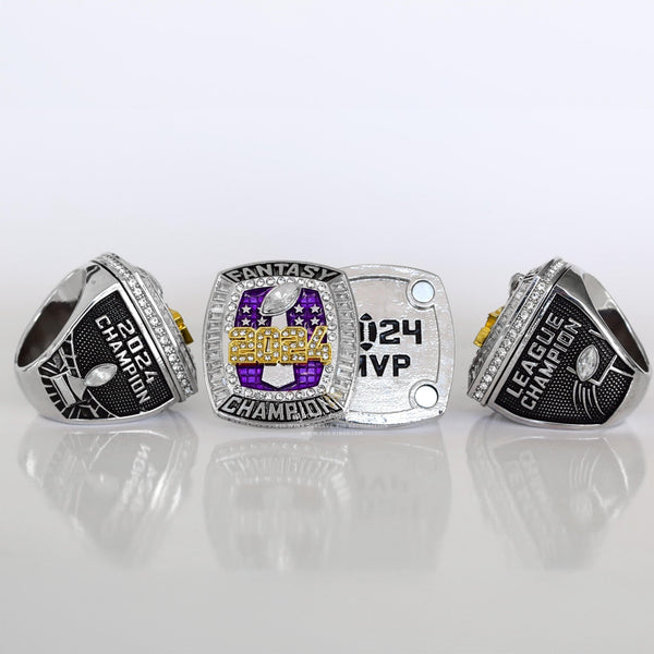 Flagship 2024 Fantasy League Champion - FoxRings Exclusive - FFL Football Championship Ring - Fox - Rings
