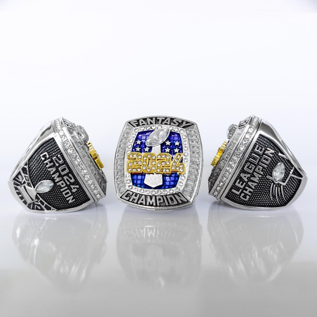 Flagship 2024 Fantasy League Champion - FoxRings Exclusive - FFL Football Championship Ring - Fox - Rings
