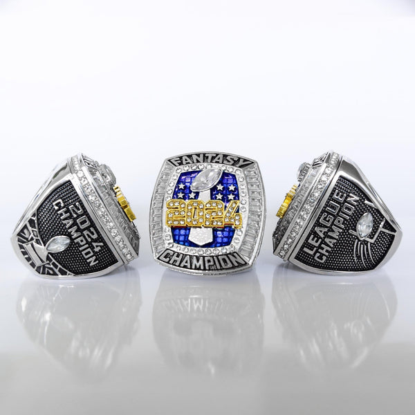 Flagship 2024 Fantasy League Champion - FoxRings Exclusive - FFL Football Championship Ring - Fox - Rings