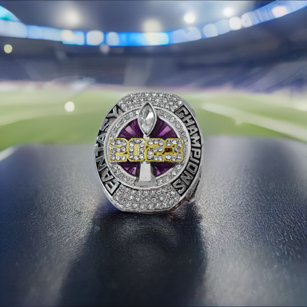 Fantasy 2023 League Champion (Dynasty Champ) - FoxRings Exclusive - FFL Football Championship Ring