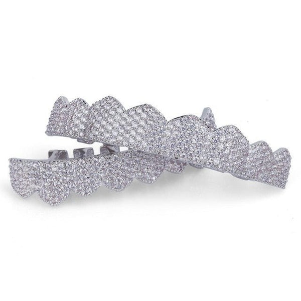 Iced Out Grillz (Custom Fit) Micro Pave Cubic Zirconia - Fox - Rings