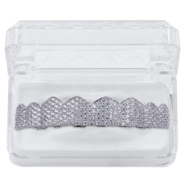Iced Out Grillz (Custom Fit) Micro Pave Cubic Zirconia - Fox - Rings