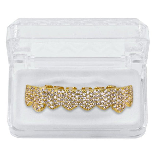 Iced Out Grillz (Custom Fit) Micro Pave Cubic Zirconia - Fox - Rings
