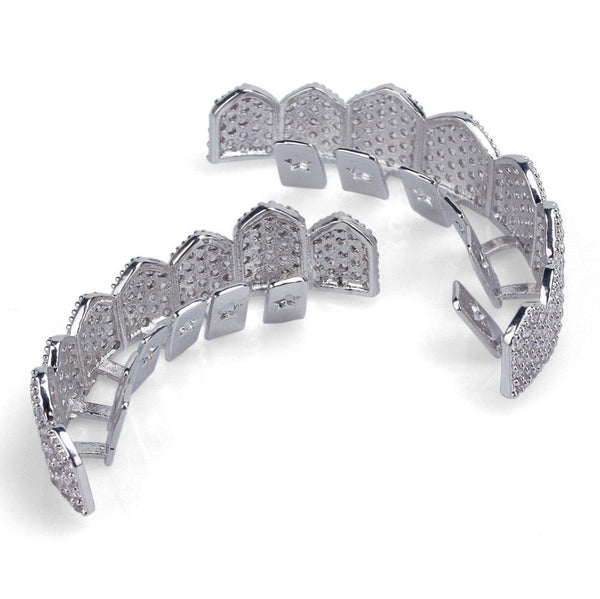 Iced Out Grillz (Custom Fit) Micro Pave Cubic Zirconia - Fox - Rings