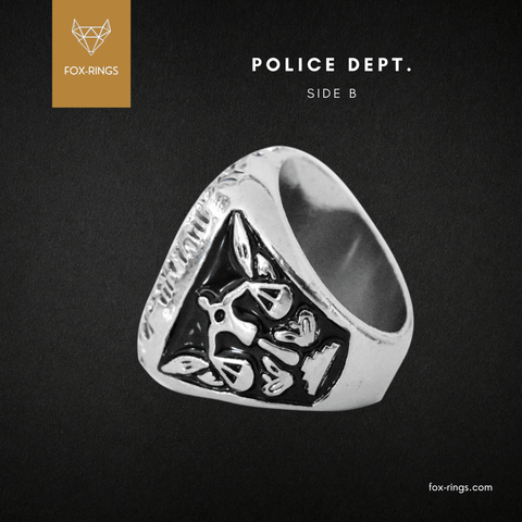 Police Department (CUSTOM NAME) Ring – Fox-Rings
