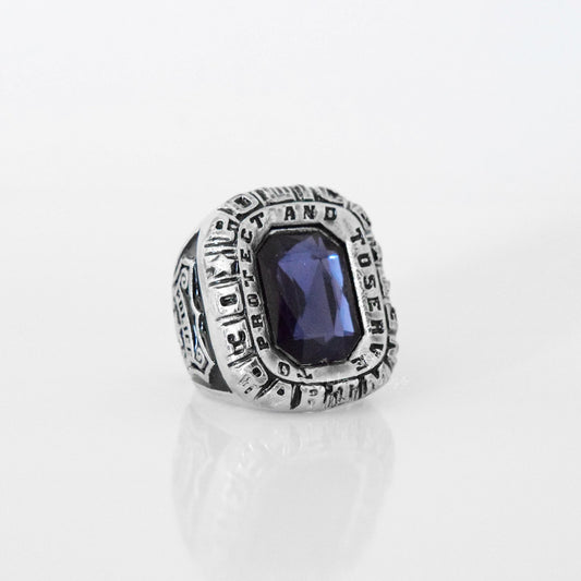 Police Department (CUSTOM NAME) Ring - To Protect and To Serve - Fox - Rings