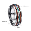 Polished Tungsten Carbide Men's (8MM Band) Wedding Ring - Fox - Rings